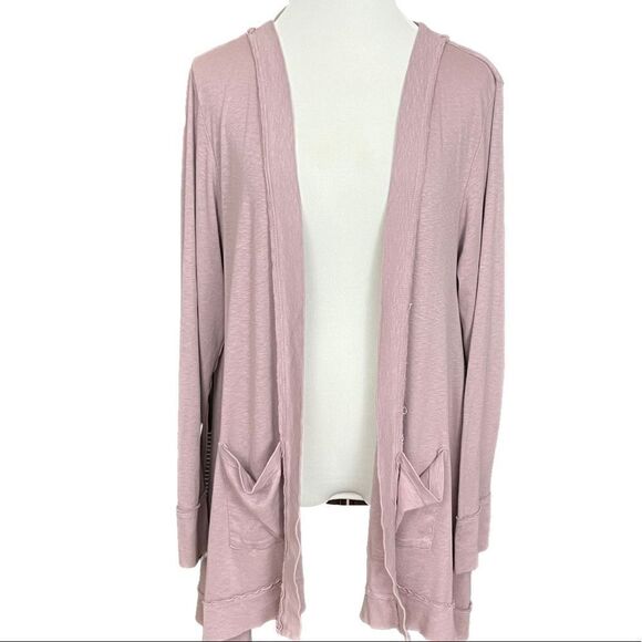 Fresh Produce Lightweight Open Cardigan Dusty Mauve  ONE SIZE - Picture 1 of 6